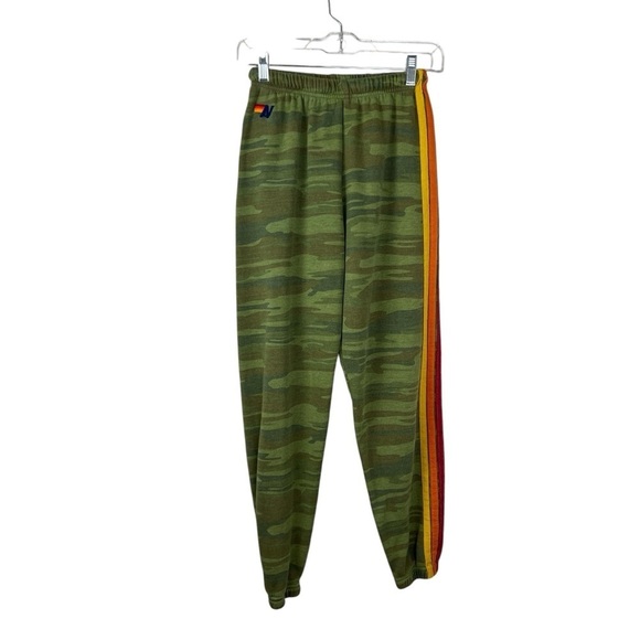 Aviator Nation Pants - Aviator Nation Camo 5 Stripe Jogger Sweatpants
